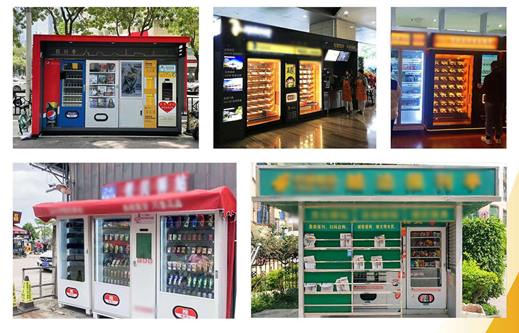Payment System Paper Money/Coin/Scan/Customize Vending Machine With Reducer Worm Gear And Metal