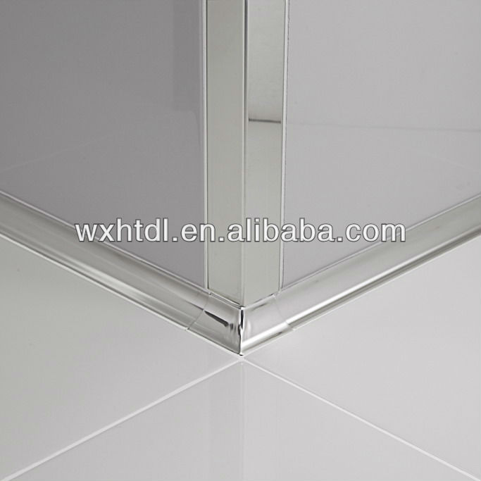 Brushed Stainless Steel Corner Trim Flat Finish 8mm 10mm