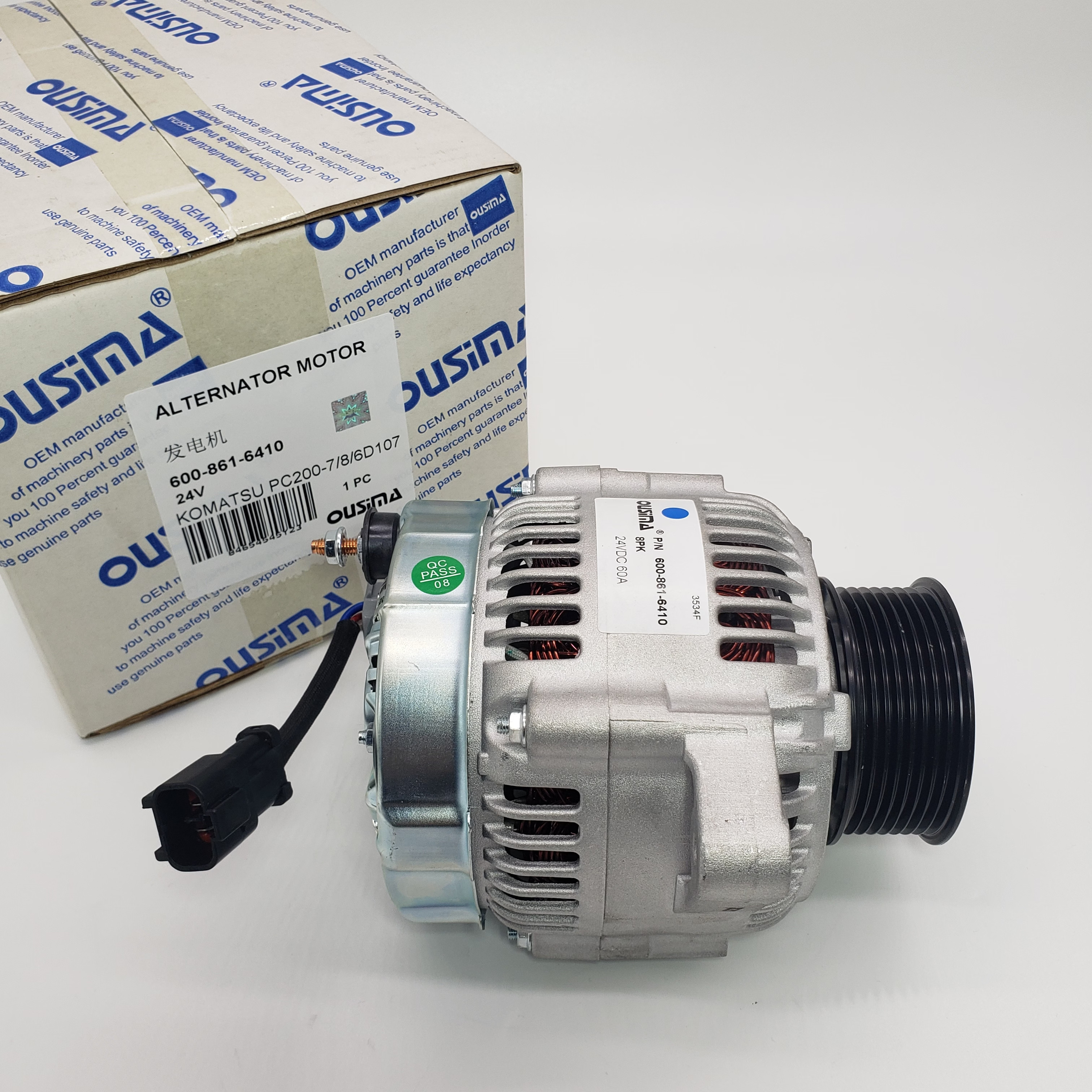 600-861-6410 Alternator Assembly For KOMATSU PC200 PC220 S4D102E SA6D102E SAA6D102E
