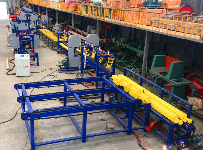 Vertical Band Saw Lumber Mill Industrial Sawmill Equipment 350mm Dia