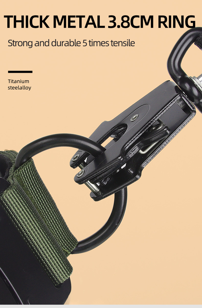 Tactical Dog Collars And Leashes For Medium To Large Dogs In Black
