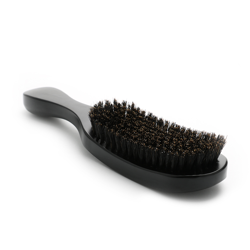 OEM Men'S Grooming Beard Brush Hard Bristle Black 360 Wave Brush For Black Men