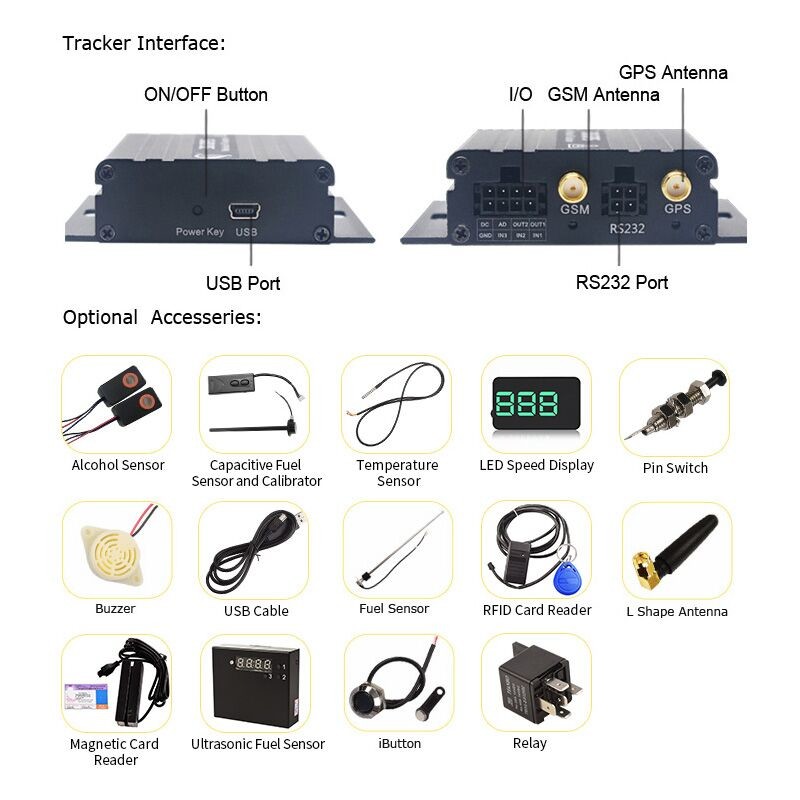 Weight sensor 3g fleet management car excavator truck advanced GPS tracker