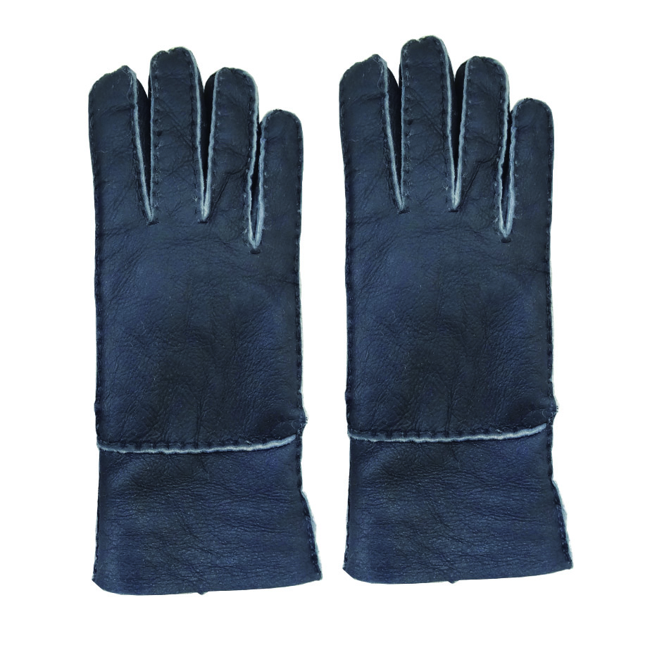 Sheepskin Mens Leather Smart Gloves , Winter Mens Lined Leather Gloves