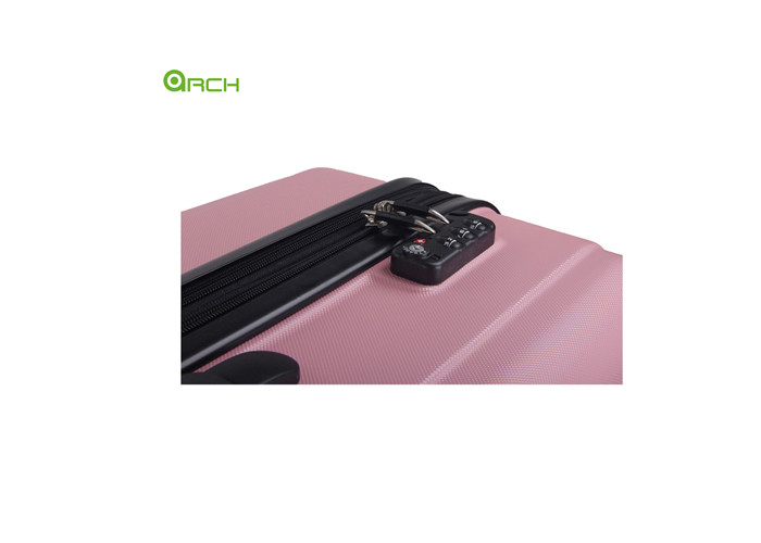 Comfortable Grip ABS Hard Trolley Case Double Spinner Wheels
