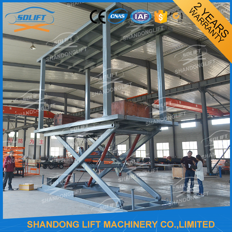 Material Handling Warehouse Elevator Lift , Hydraulic Upright Scissor Lift Workbench