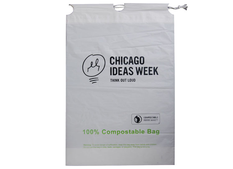 custom printed drawstring sealing gift plastic bag