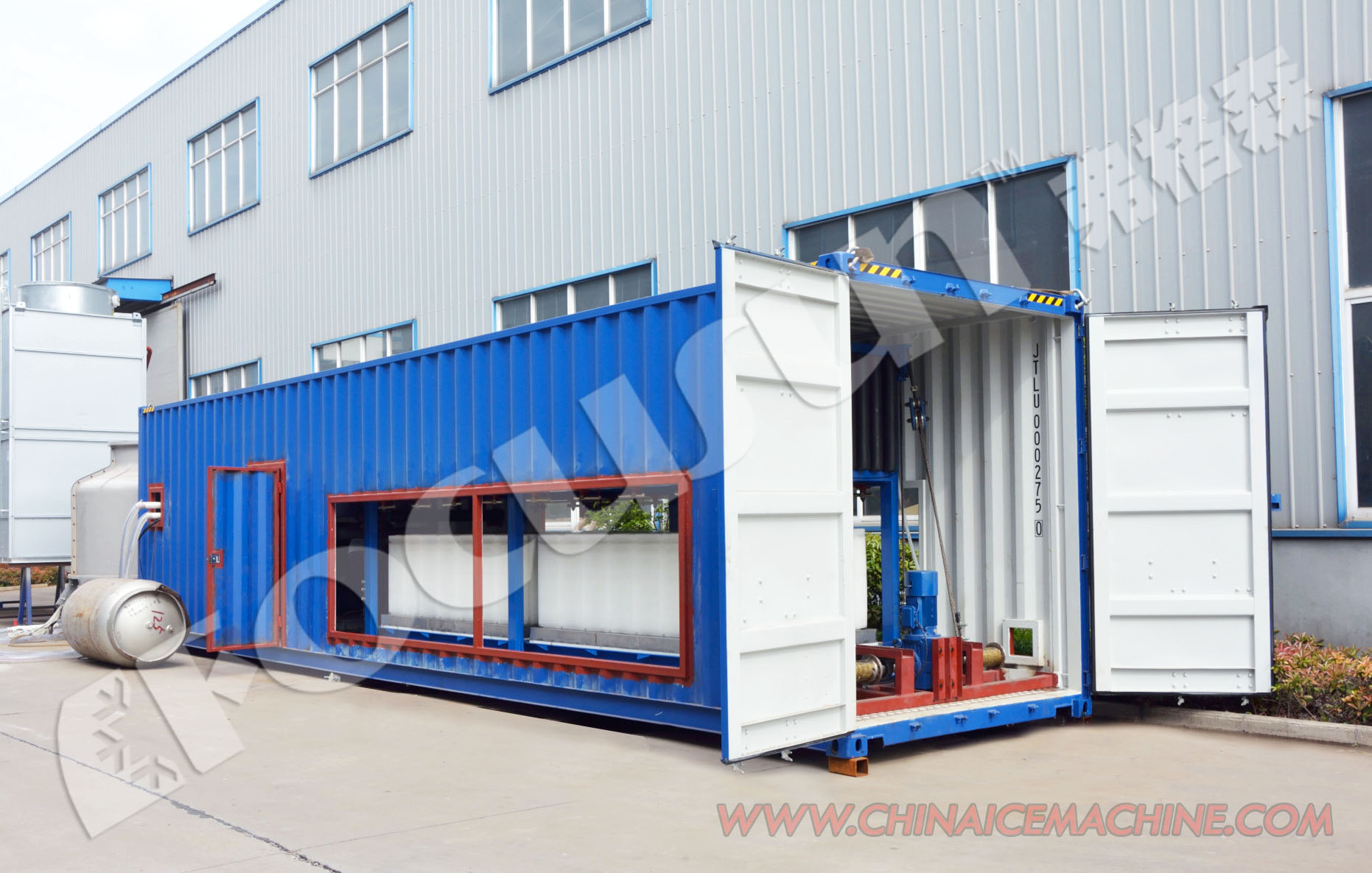 Containerised Ice Block Making Machine 10 Tonnes Per Day Output Durable and Heavy-Duty