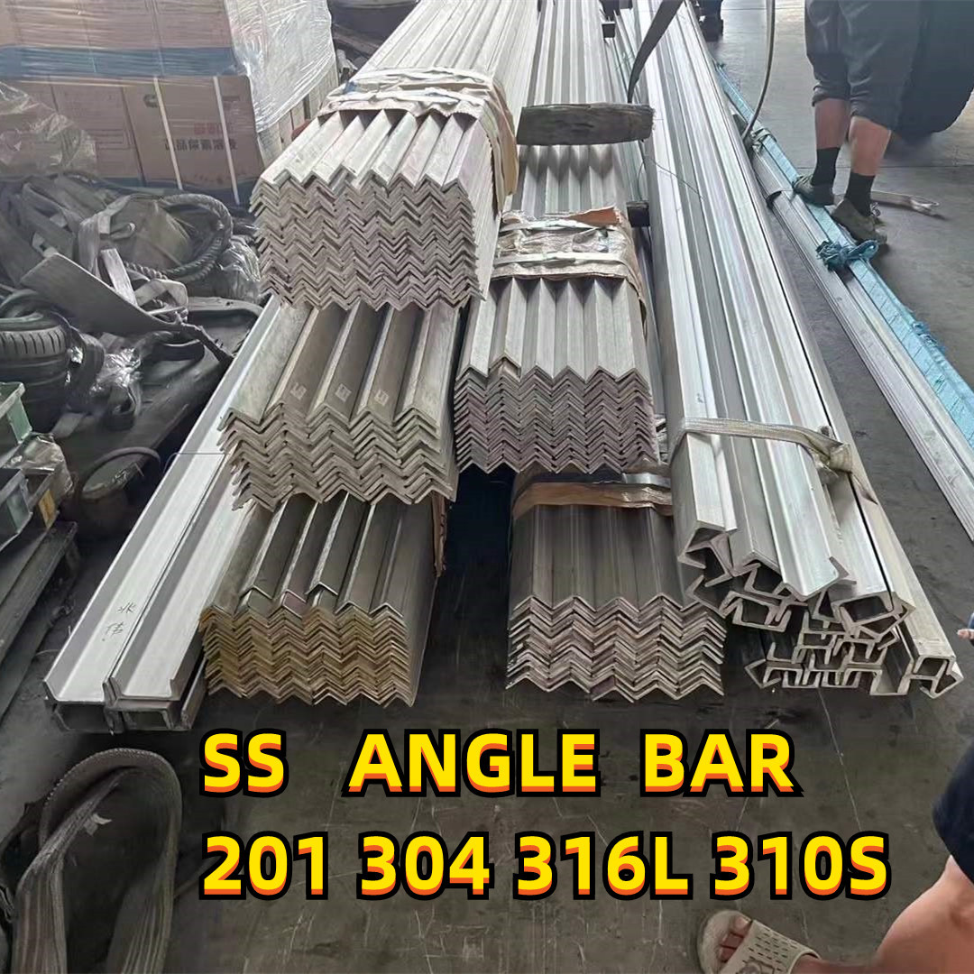 6m Length ASTM A276 201 304 316L Unequal Equal L Profiles Stainless Steel Angle Bar