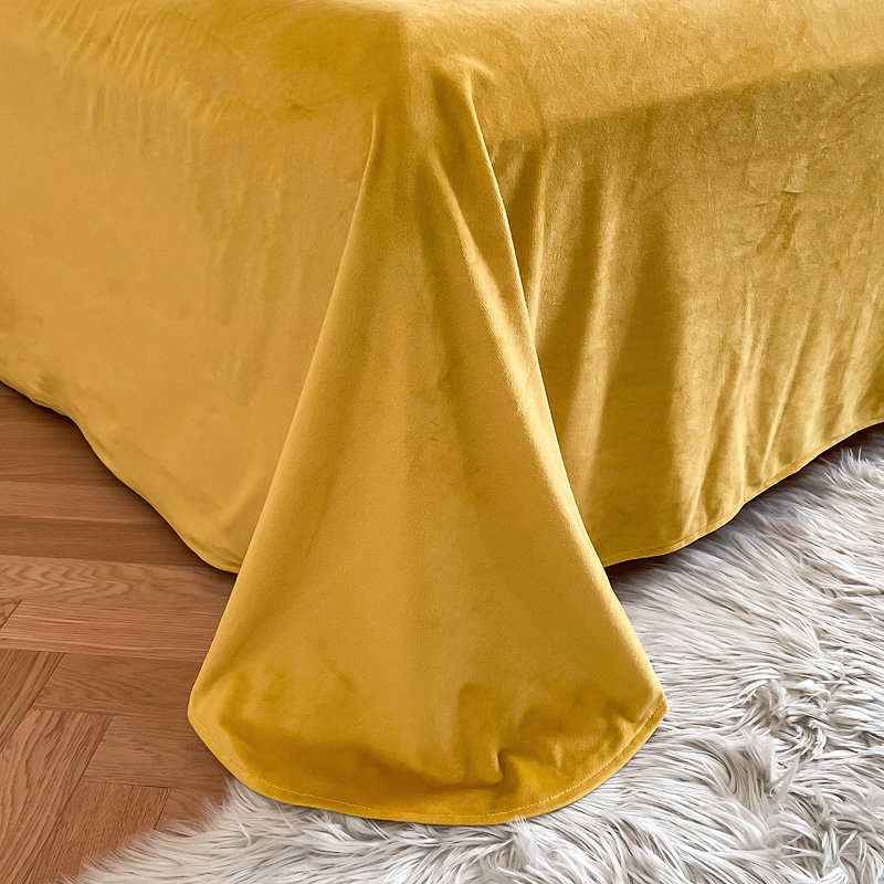 Age Group Adult Child Ginger Color Plain Dyed Duvet Cover Set for Winter Bed Linen