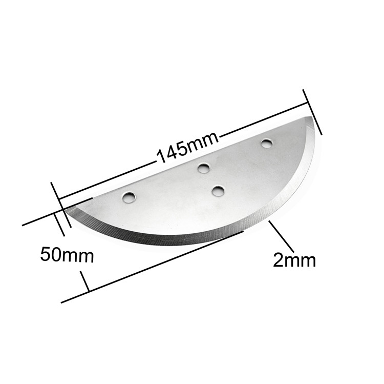 High Carbon Stainless Steel Slicer Blade For Potato Processing Food Processing Knives 106x19x0.4mm