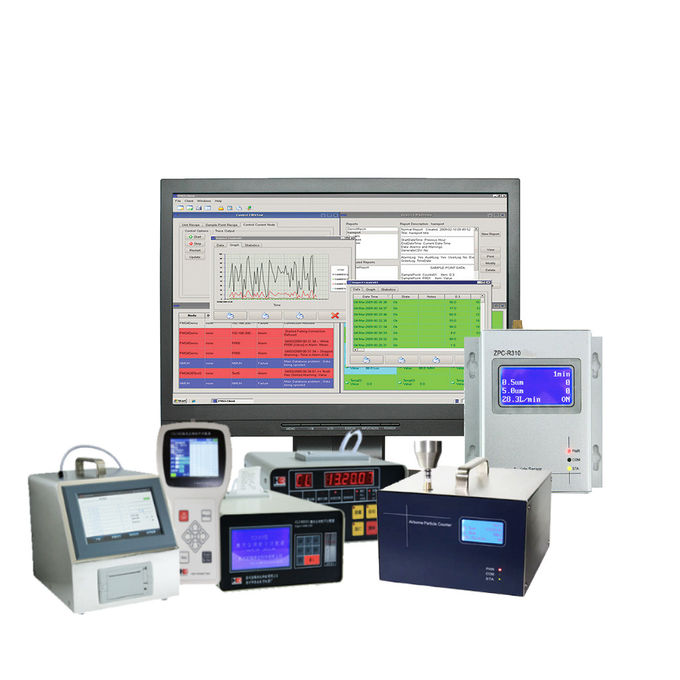 Pharmaceutical Remote Air Particle Counter IP65 0.23 Kg 1