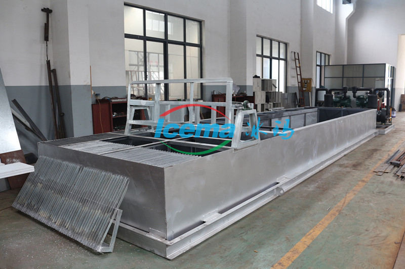 Salt Water 20T/24H Industrial Ice Block Making Machine For Ice Factory Cold Storage