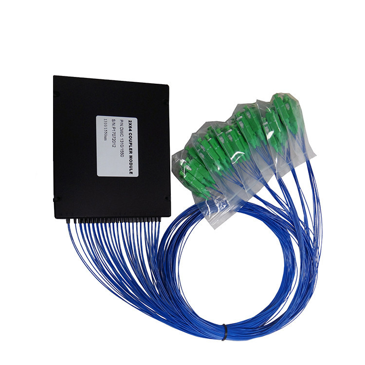 2x64 Passive Optical Fiber Splitter Coupler Module G657A1 For FTTX Solutions