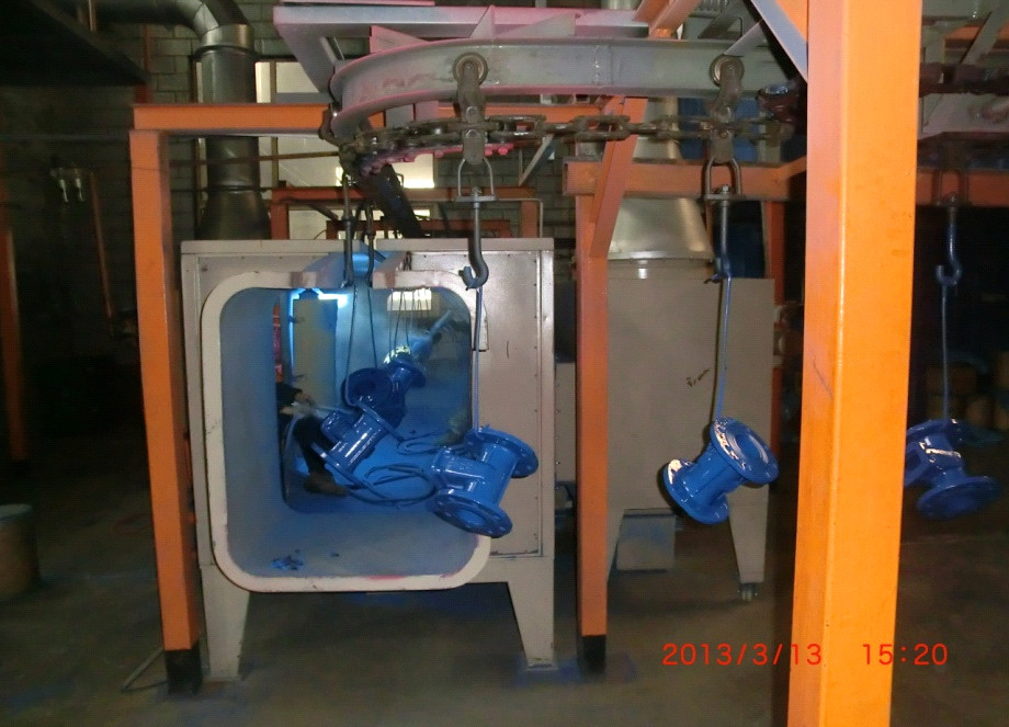 Anticorrosive DIN Cast Iron Flanged Ball Valve Q235 Handel Power