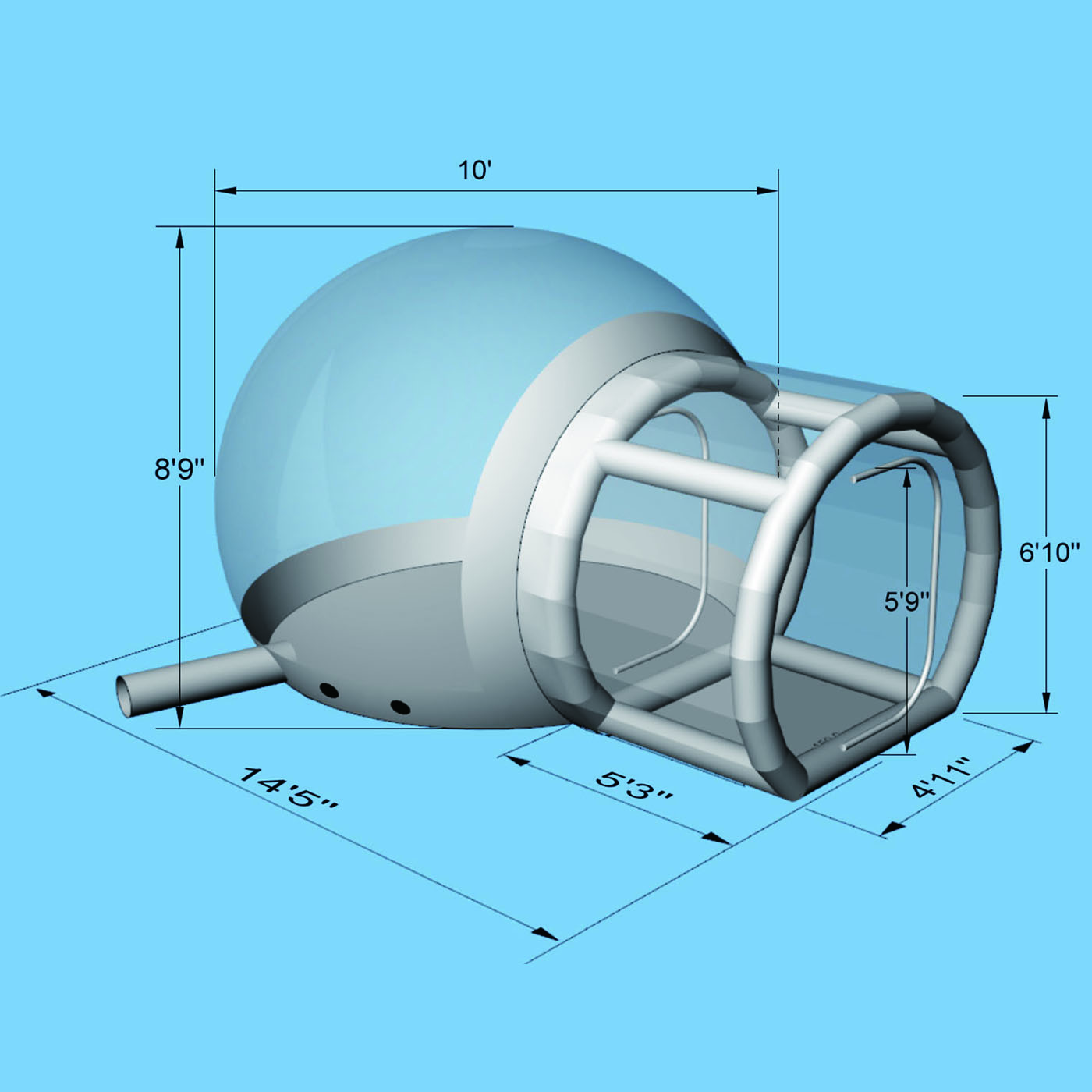 Blower Air Pump Inflatable Bubble House Tiny Customized Color