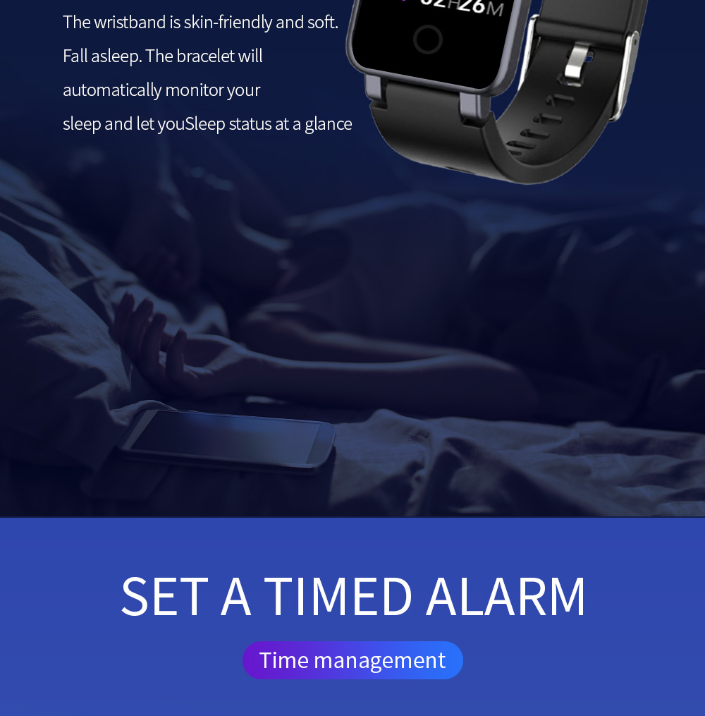 0.96inch 1.14inch Sleep Monitoring Smartwatch Custom Black Blue Pink