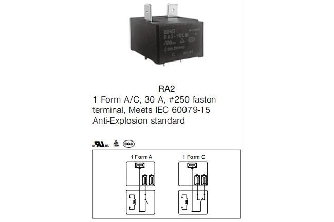 12 Volt SPDT 20A Power Relay PCB Mount QT 250 RA2-112L For Water Heater