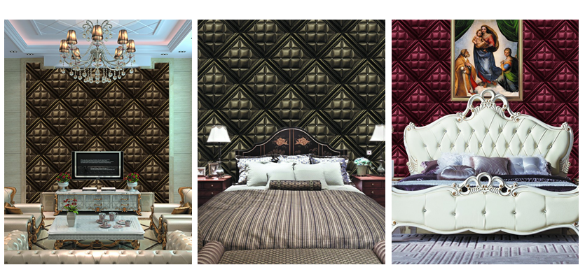 Concise European Style Living Room Wallpaper For Background , OEM Service