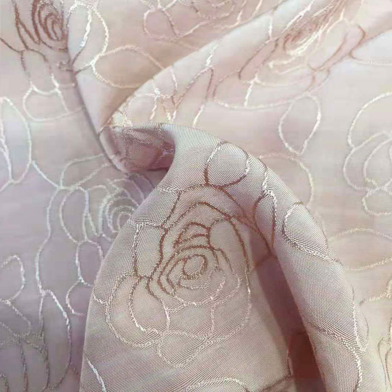 Abstract pattern 140cm 100% Viscose Jacquard Satin Fabric Jacquard Dress Material