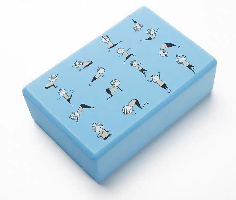 Printed Fitness Pilates Exercise EVA Gym Yoga Block