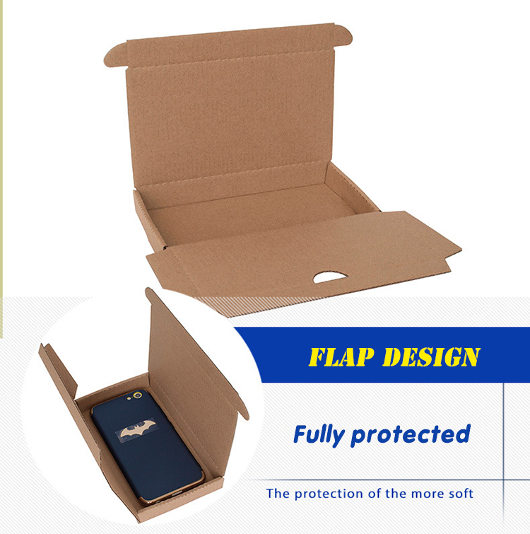 Degradable Corrugated Gift Box Shipping Kraft Easy Fold Mailers Full Protection