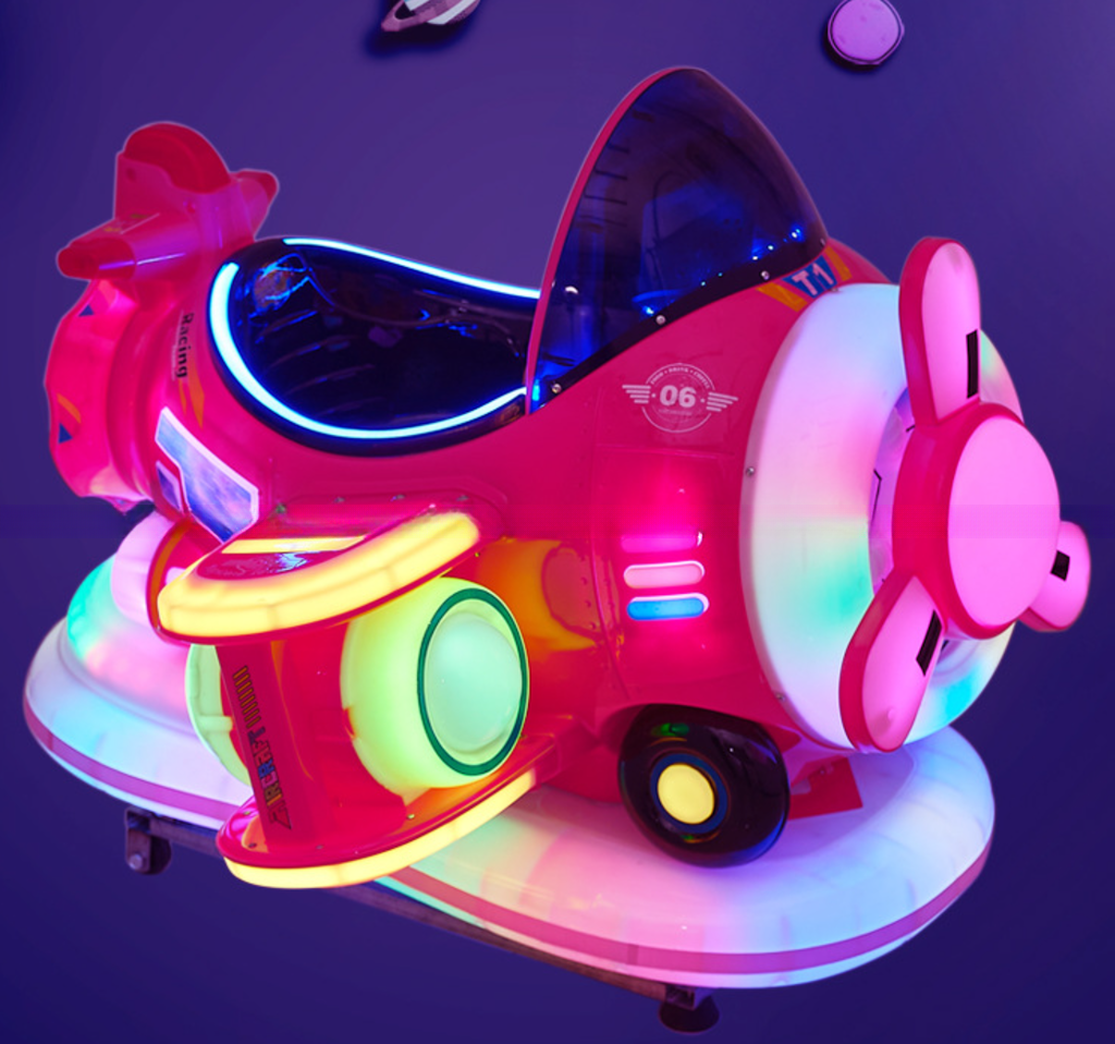 2022 kids ride games machine children plane kiddie ride with mp5 screen