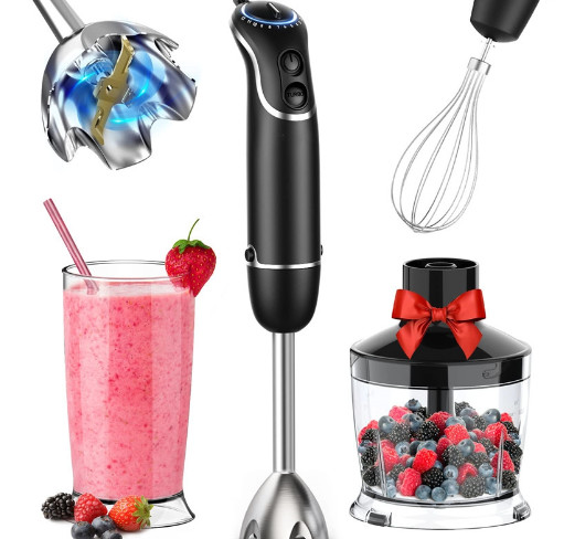 800W Powerful Immersion Stick Blender Mixer With Variable Speed Control