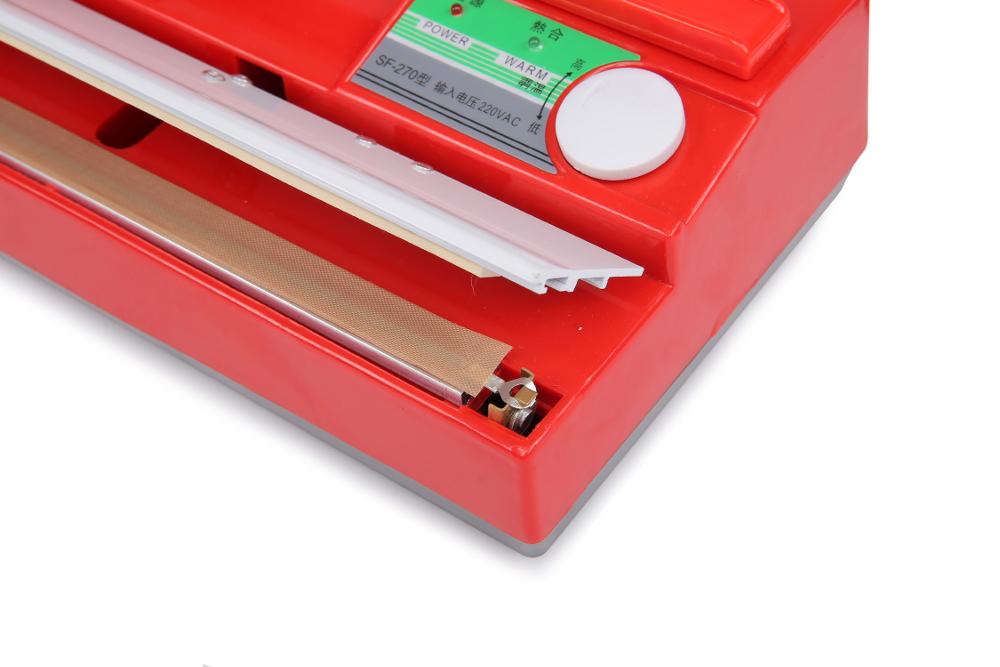 DUOQI SF-270 Red Color Manual Plastic Hand Press Handy Sealer for Versatile Packaging