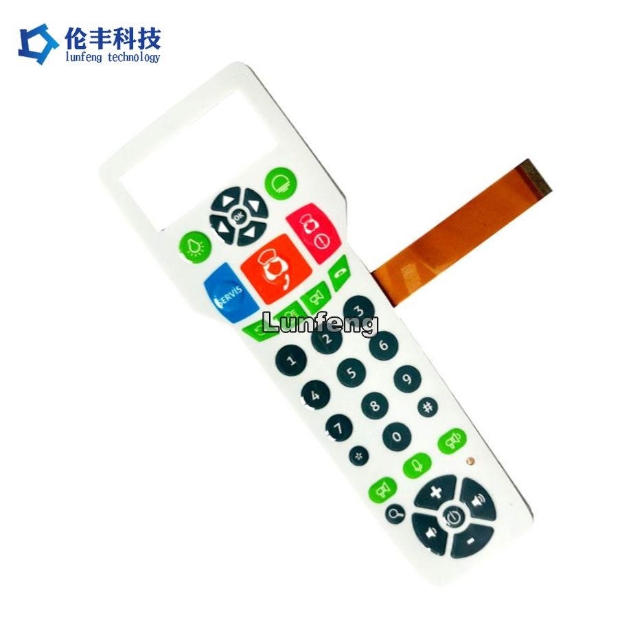 Embossing Metal Dome Membrane Switch , FPC Circuit Metal Dome Membrane Keypad