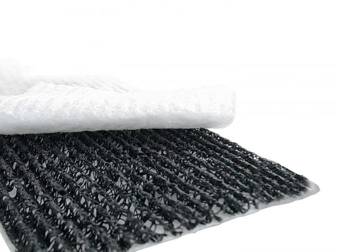 3D PP Extruded Monofilament Wave shaped Core Drainage sheet in shape of W or M for soccer field drainage projects 0