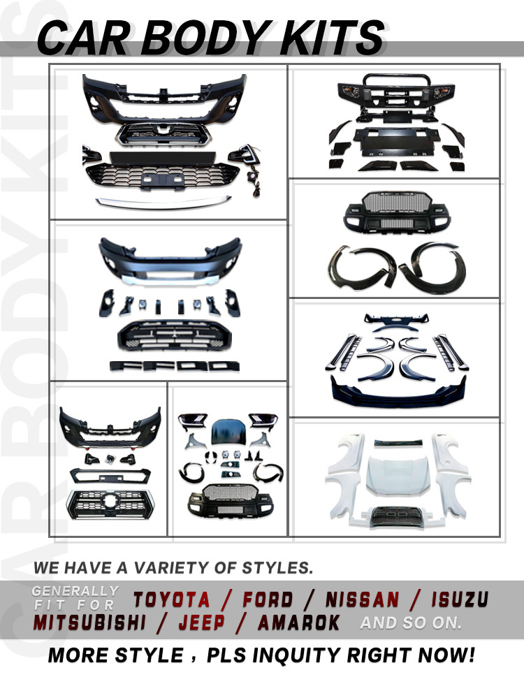 OEM Manufacturer Wholesale Front Rear Bumper Car Body Kit Conversion Facelift Wildbody Kit For Toyota Hiace 2010