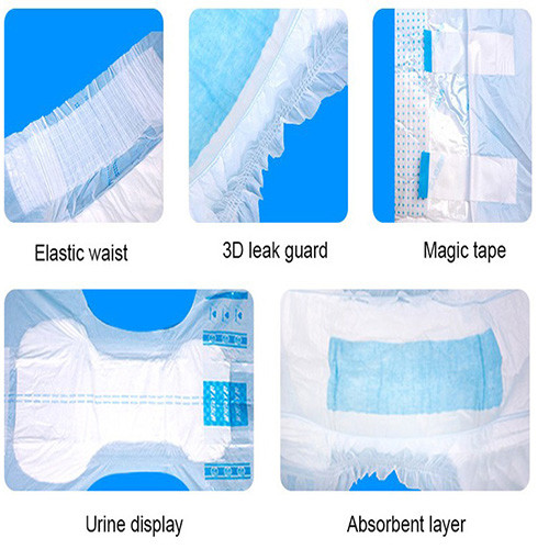 PE Film Unisex Adult Diapers For Women