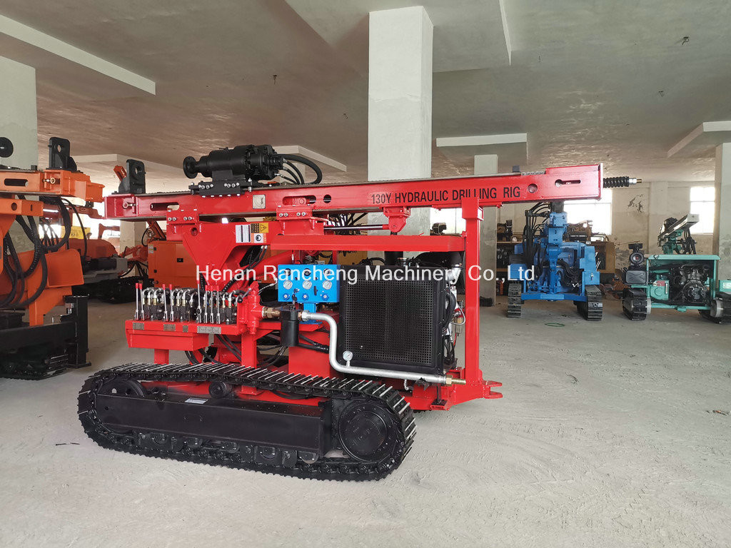 Hydraulic Solar Pile Driver Machine 56KW Host Power 20m - 120m Bore Depth