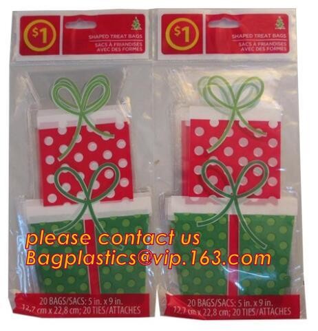 OPP plastic printing transparent sandwich goodie wedding christmas cookie packaging bread halloween candy bag bagease