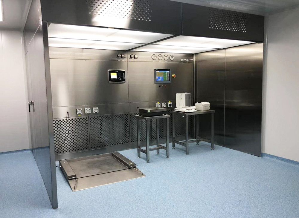 Sampling And Dispensing Booth 3000x1800x2000mm For The Negative Pressure Of The Working Area