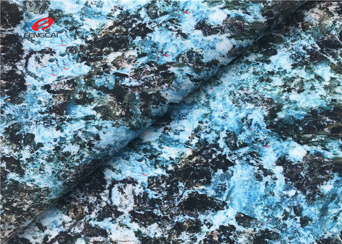 Print Polyester Spandex Waterproof Softshell Fabric For Outdoor Jacket