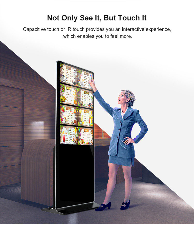 HD Touch Screen Whiteboard LED Digital Signage Display 1920*1080