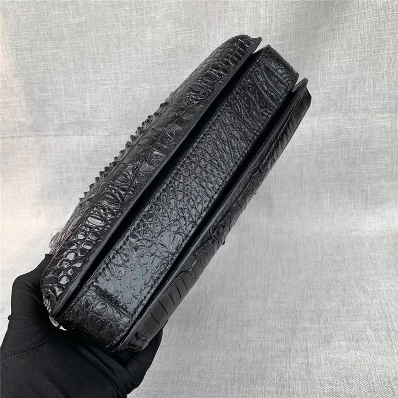 Exotic Genuine Real Crocodile Skin Men's Working Handbag Authentic Alligator Leather Laptop Briefcase For Male