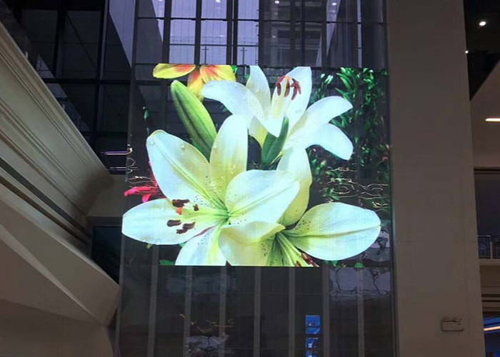 Indoor P3 Transparent LED Display Panel 3500cd Wide Viewing Angle