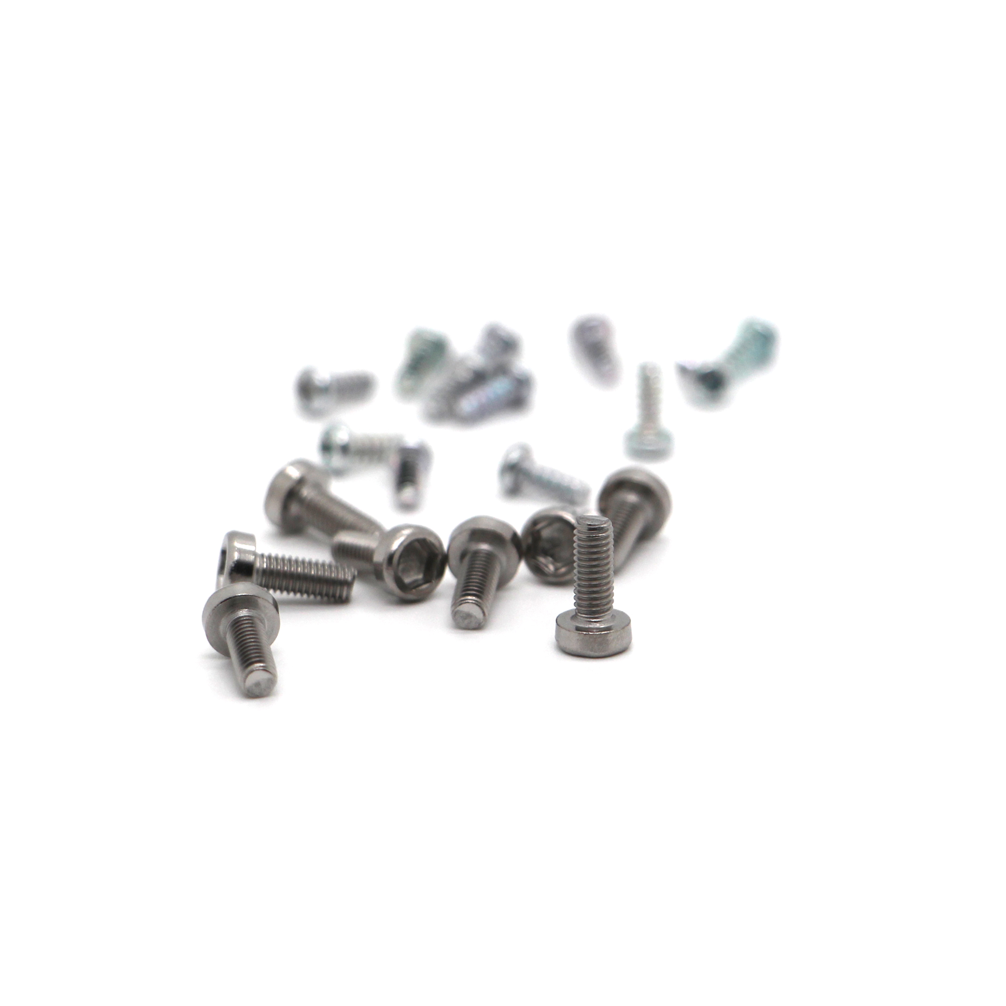 M0.5-M3 Micro Pan Head Screws Carbon Steel 10.9 Grade Zinc Flake Coated for Power Tools Pneumatic Valves