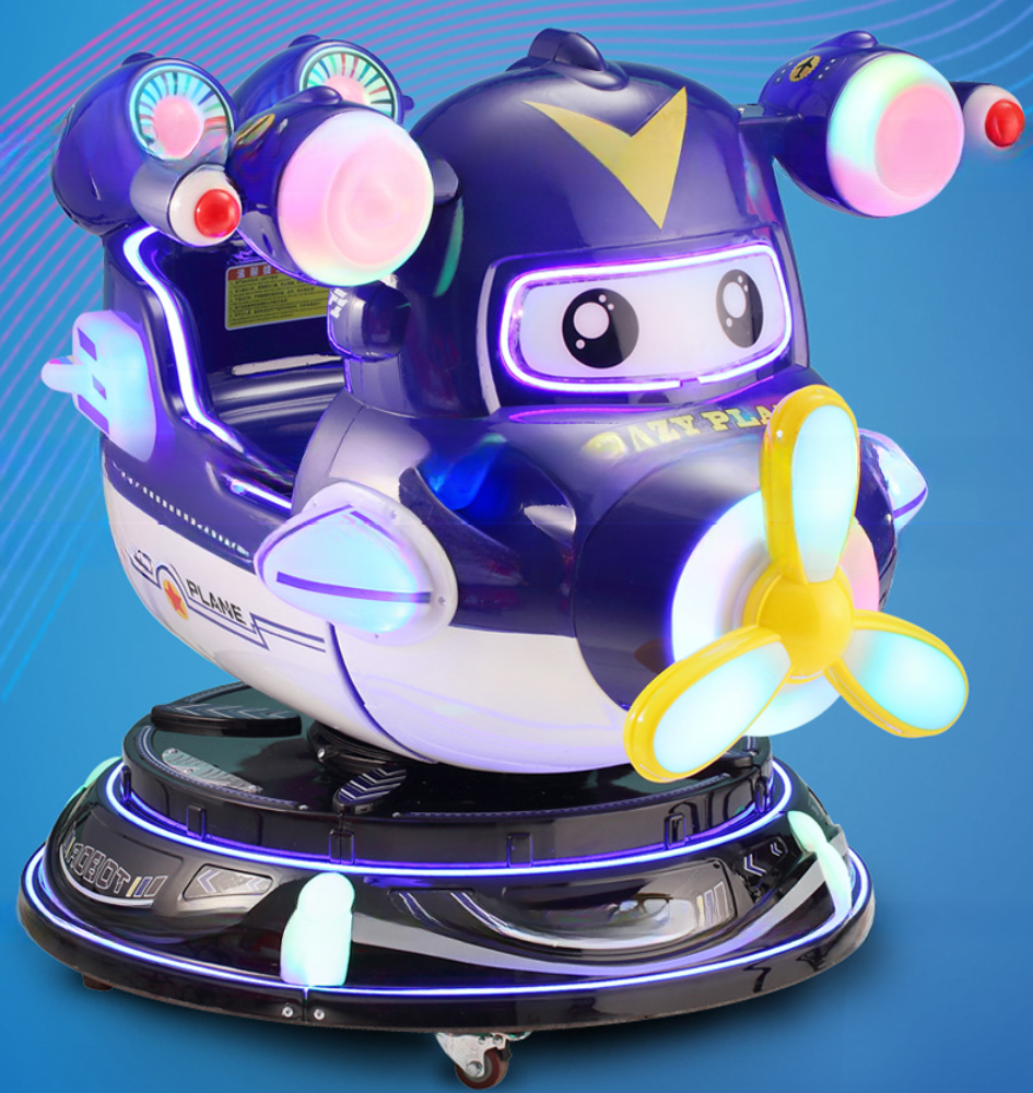 Amusement Kids Airplane Kiddie Ride Electric Swing Car Game Machine Attractive Appearance