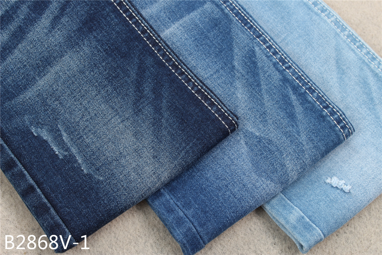 9.3 Oz Cotton Poly Spandex Stretch Denim Fabric For Trousers