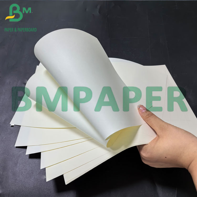 55gsm 60gsm Uncoated Book Cream Color Paper Ivory High Bulky Offset Paper (6)