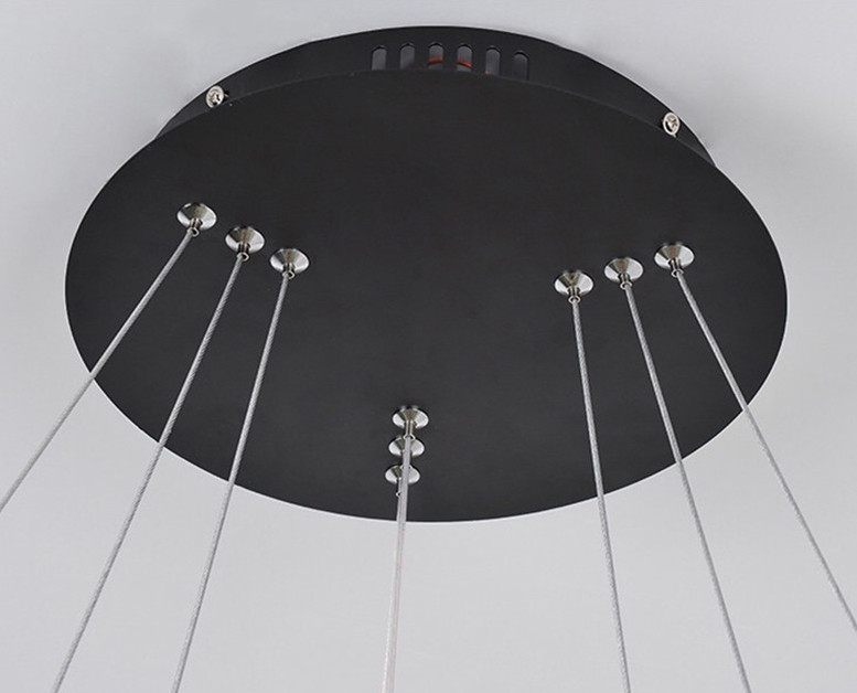 Round Ring Adjustable Multi Light Chandelier For Foyer Decoration