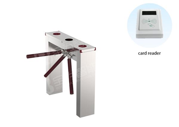 Competitive Price Waist High Tripod Turnstile Gate , SUS 304 Pedestrian Barrier
