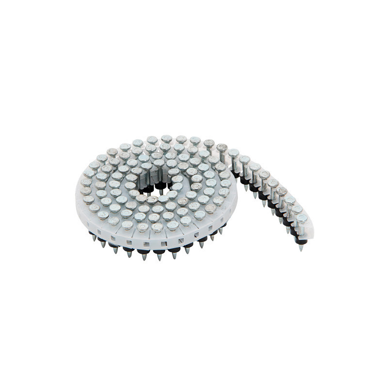 HN25C Type Collated Coil Nails Galvanized Hardened Carbon Steel 2.5 X 22mm