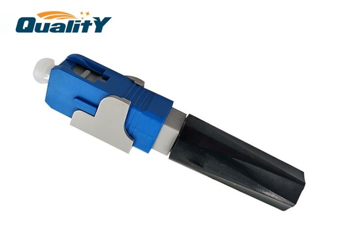 Optical Fiber V Groove Design / SC UPC Fiber Optic Quick Fast Connect 50mm, 60mm for Ftth