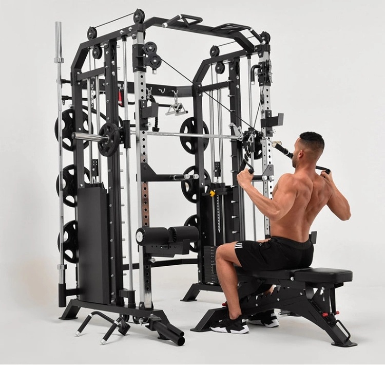 Body Building Power Cage Squat Rack Weight Lifting Smith Machine Fitness Equipment