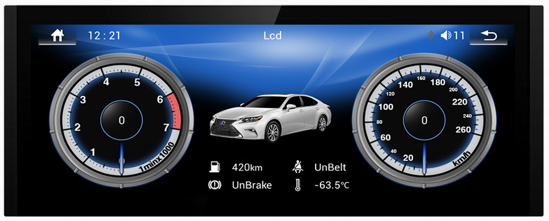 Ouchuangbo 10.25 car radio gps 4 Core CPU for Lexus IS with USB WIFI reverse camera wifi BT android 6.0 system